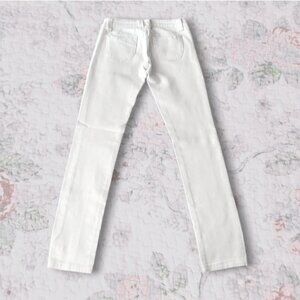 Vintage White Slim Fit Low Waisted Jeans